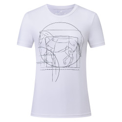 Top de manga corta Euro-Star Mira para mujer Blanco