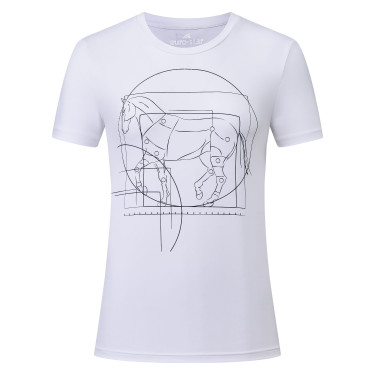 Top de manga corta Euro-Star Mira para mujer Blanco