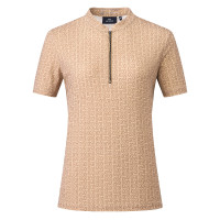 Camiseta de manga corta HV Polo Nancy para mujer Champán Beige
