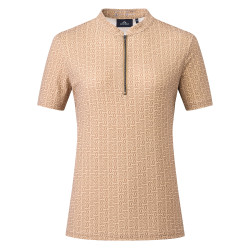 Camiseta de manga corta HV Polo Nancy para mujer Champán Beige