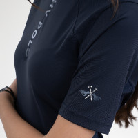 Top de manga corta HV Polo Nellie para mujer Marino Azul marino