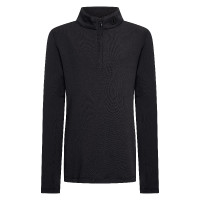 Top de manga larga Imperial Riding Jamy mesh para niños Negro
