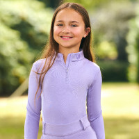 Top de manga larga Imperial Riding Jamy mesh para niños Glicina Violeta