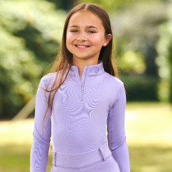 Top de manga larga Imperial Riding Jamy mesh para niños Glicina Violeta Top de manga larga Imperial Riding Jamy mesh para niños Glicina Violeta