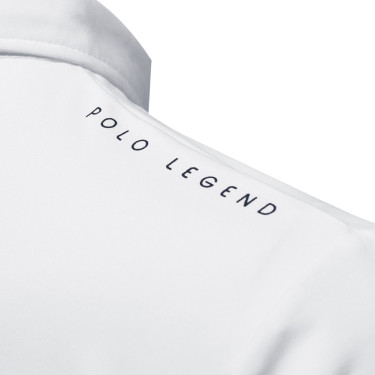 Polo hombre mangas largas Urbano Flags & Cup Blanco