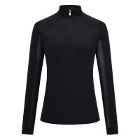 Top de manga larga Imperial Riding Katya para mujer Negro