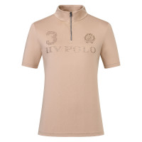 Camiseta técnica de manga corta HV Polo Favourite para mujer Champán Beige