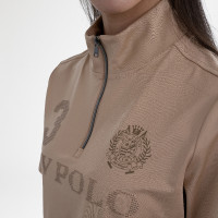 Camiseta técnica de manga corta HV Polo Favourite para mujer Champán Beige