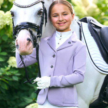Chaqueta de concurso Imperial Riding Basic Glam Kids Glicina Violeta