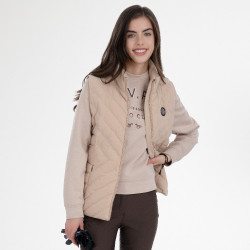 Chaleco sin mangas HV Polo Montana para mujer Champán Beige