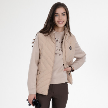 Chaleco sin mangas HV Polo Montana para mujer Champán Beige