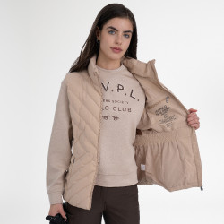 Chaleco sin mangas HV Polo Montana para mujer Champán Beige