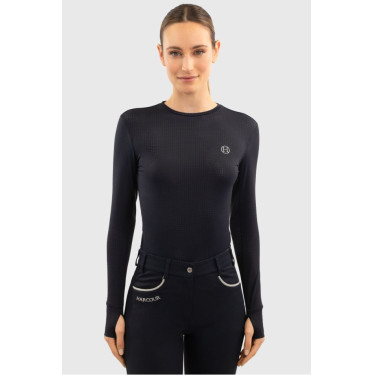 Camiseta de manga larga Harcour Bluvea para mujer Marino Azul marino