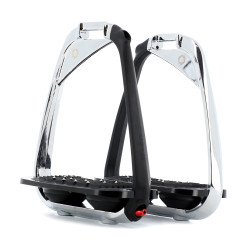 Estribos Flex-On Iron-S Chrome IUG negro Negro / negro