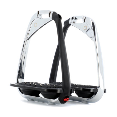 Estribos Flex-On Iron-S Chrome IUG negro Negro / negro