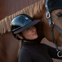 Visera Angel Flex-On Terciopelo Negro