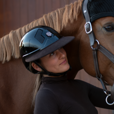 Visera Angel Flex-On Terciopelo Negro