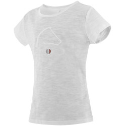 Camiseta infantil EQUITHÈME 'Claire' Blanco