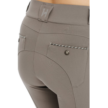 Pantalón Horseware Newmarket de talle medio con grip en las rodillas Tormenta Azul