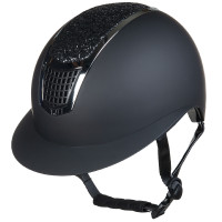 Casco Glamour Shield HKM Negro / plata