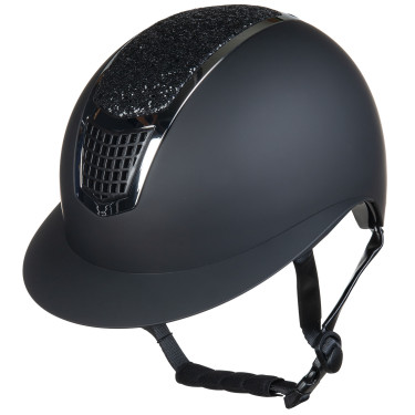 Casco Glamour Shield HKM Negro / plata