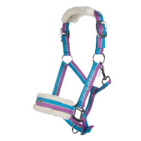 Cabezada Funny Horses HKM Violeta / aqua / plata