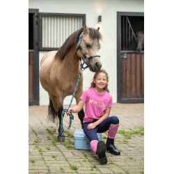 Kinder T-shirt Pony Club HKM Rosa