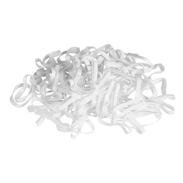 Gomas para trenzar en silícona Kerbl Blanco