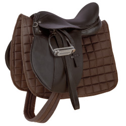 Juego de silla Haflinger 17,5" Castaño Marr&amp;amp;amp;oacute;n