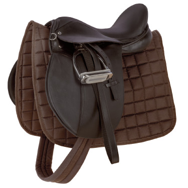 Juego de silla Haflinger 17,5" Castaño Marr&amp;amp;amp;oacute;n