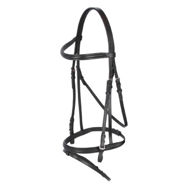 Cabezada cuero caballo de tiro Covalliero Negro