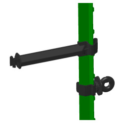 Aislador de anillo AKO T-Post por 25 Negro