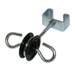 Aislador de doble anclaje para poste en T AKO, conjunto con 4 unidades Negro