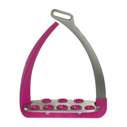 Estribos de seguridad Veredus Steel1 Vita Plata / rosa