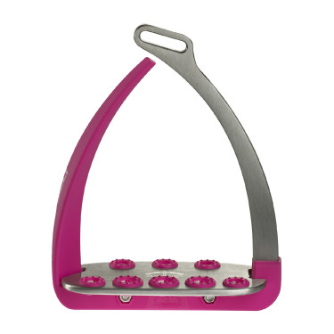 Estribos de seguridad Veredus Steel1 Vita Plata / rosa