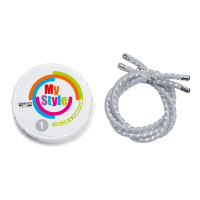 Kit de ribetes Casco My Style a rayas Plata reflectante