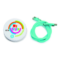 Kit de ribetes Casco My Style a rayas Turquesa Azul