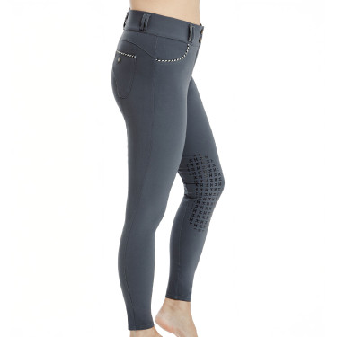 Pantalón Horseware Newmarket de talle medio con grip en las rodillas Orquídea índigo Violeta