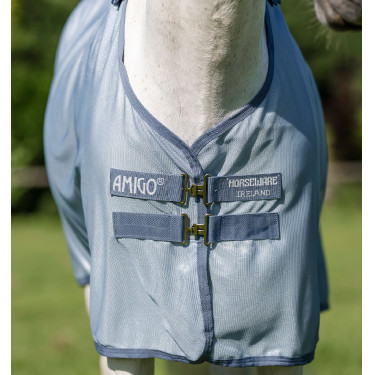 Manta antimoscas para poni Amigo® Bug Rug Plus Azul jaspeado / azul / plateado Manta antimoscas para poni Amigo® Bug Rug Plus Azul jaspeado / azul / plateado