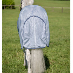 Manta antimoscas para poni Amigo® Bug Rug Plus Azul jaspeado / azul / plateado Manta antimoscas para poni Amigo® Bug Rug Plus Azul jaspeado / azul / plateado