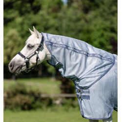 Manta antimoscas para poni Amigo® Bug Rug Plus Azul jaspeado / azul / plateado Manta antimoscas para poni Amigo® Bug Rug Plus Azul jaspeado / azul / plateado