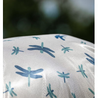 Manta antimoscas Horseware Amigo Integrated Motivo libélula / plata / azul / salvia Motifs