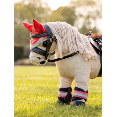 Orejeras anti-moscas LeMieux Mini Pony Aplastamiento coral Naranja Orejeras anti-moscas LeMieux Mini Pony Aplastamiento coral Naranja