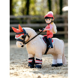 Orejeras anti-moscas LeMieux Mini Pony Aplastamiento coral Naranja Orejeras anti-moscas LeMieux Mini Pony Aplastamiento coral Naranja