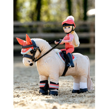 Orejeras anti-moscas LeMieux Mini Pony Aplastamiento coral Naranja Orejeras anti-moscas LeMieux Mini Pony Aplastamiento coral Naranja