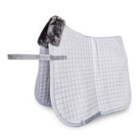 Almohadilla de doma Bucas Show-Line Blanco / blanco