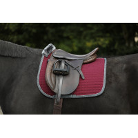 Almohadilla de doma Bucas Show-Line Burdeos