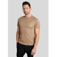 Camiseta de malla Montar MoLui hombre Latté Marrón Camiseta de malla Montar MoLui hombre Latté Marrón