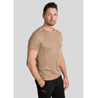 Camiseta de malla Montar MoLui hombre Latté Marrón Camiseta de malla Montar MoLui hombre Latté Marrón