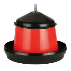 Alimentador con tapa Kerbl Hobbyfarming Rojo / negro